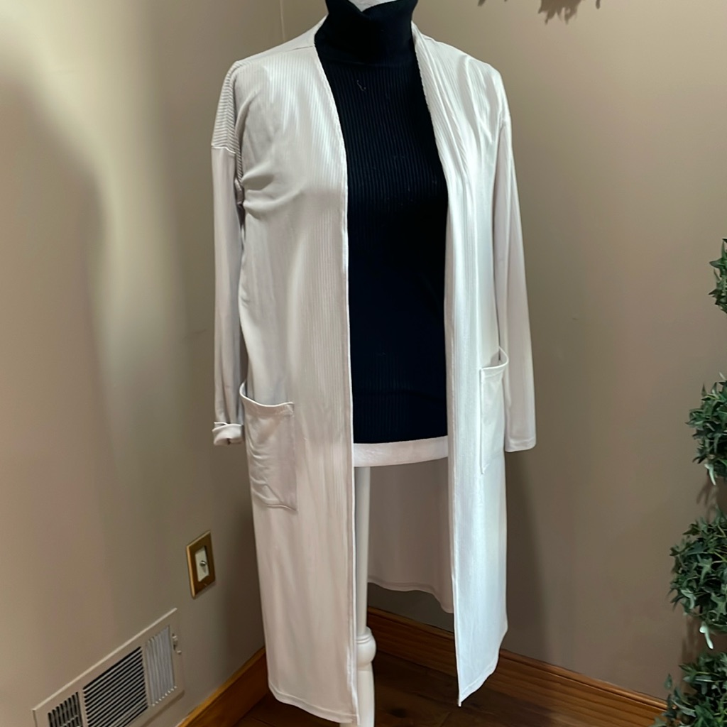Beige Lightweight Long Sweater Size S